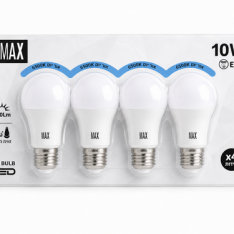 מארז נורות A60 10W הברגה E27 אור חם