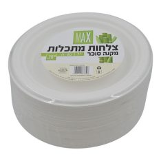מארז צלחות מתכלות